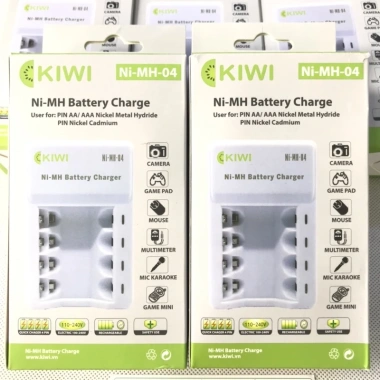 Bộ sạc Pin KIWI AA NI-MH-04 sạc đồng thời 4 viên - Giá ưu đãi 169.000đ