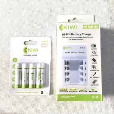 Bộ sạc Pin KIWI AA NI-MH-04 sạc đồng thời 4 viên - Giá ưu đãi 169.000đ