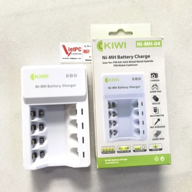 Bộ sạc Pin KIWI AA NI-MH-04 sạc đồng thời 4 viên - Giá ưu đãi 169.000đ