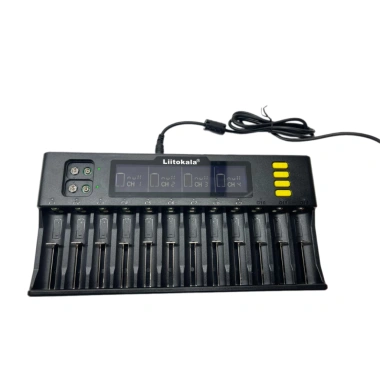 Bộ sạc pin Liitokala Lii-S12 12 khe đa năng 9V-18.650-26.650-21.700-26.700-AA-AAA, giá ưu đãi 833.000₫ 6