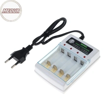 Bộ sạc pin Meour 1.2V‑1.5V AA/AAA cho điều khiển từ xa, cắm EU‑VN, chỉ 74.000₫