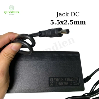 Bộ Sạc Pin Olympus 3S 12.6V 10A Jack 5.5x2.5mm - Sạc Li-Ion và LiFePO4 - Giá ưu đãi từ 311k xuống 257k - Quỳnh Diễn 3