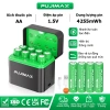 Bộ sạc pin thông minh PUJIMAX 8 khe Li-ion AA 1.5V 4.255mWh - Tự động ngắt, chống sạc quá mức, giá ưu đãi 229.999₫