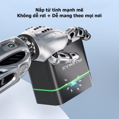 Bộ sạc pin thông minh PUJIMAX 8 khe Li-ion AA 1.5V 4.255mWh - Tự động ngắt, chống sạc quá mức, giá ưu đãi 229.999₫