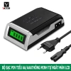 Bộ sạc pin tiểu AA AAA Victor C305 tự ngắt, màn hình LCD, giảm giá 23% chỉ 144.000đ