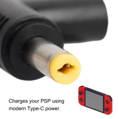 Bộ sạc Type‑C sang DC Plug‑and‑Play – Chuyển đổi PSP 5V, phù hợp máy tính bảng, router