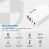 Bộ sạc USB-C 120W 4 trong 1 siêu nhanh 3.0 - Đa năng du lịch, cáp kèm, phích EU US UK 6