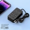 Bộ sạc USB đa cổng 35W sạc nhanh, ổ cắm EU/Mỹ, chuyển đổi phích cắm điện thoại 4