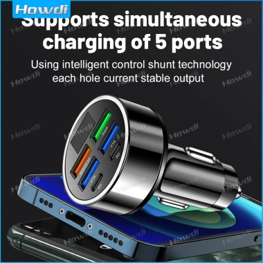 Bộ sạc xe hơi USB 66W Loại C - Sạc nhanh, chuyển đổi iPhone, dùng ổ cắm bật lửa - Giá chỉ 62.178₫ 2