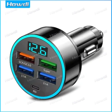 Bộ sạc xe hơi USB 66W Loại C - Sạc nhanh, chuyển đổi iPhone, dùng ổ cắm bật lửa - Giá chỉ 62.178₫ 10