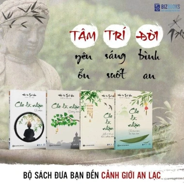 Bộ Sách 4 Cuốn Cho Là Nhận - Tâm Thanh Tĩnh, Đời Ắt An Yên - Đại sư Tinh Vân - Bizbooks Giá ưu đãi 294.400đ 4