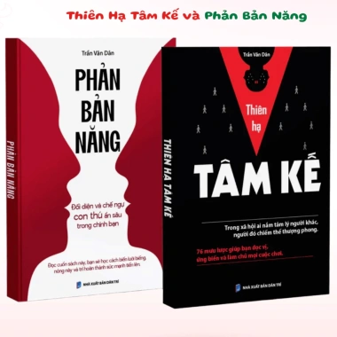 Bộ Sách Combo 2 Cuốn Thiên Hạ Tâm Kế và Phản Bản Năng giá 75.000đ, bứt phá tri thức sâu