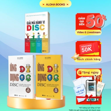 Bộ sách Giải Mã Hành Vi DISC + Ứng Dụng DISC - Thấu Hiểu Người Xung Quanh | Bizbooks