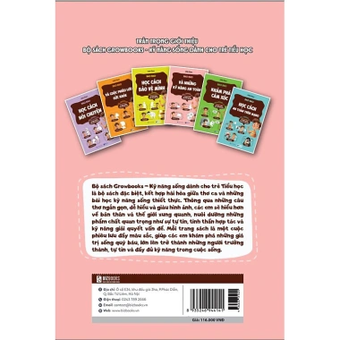 Bộ sách Growbooks kỹ năng sống cho trẻ Tiểu học – Bao Bao & kỹ năng an toàn, Bizbooks – 98.600₫