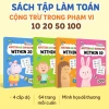 Bộ Sách Toán Cộng Trừ 5-6 tuổi – Phạm vi 10-20-50-100, Học tại nhà, Chuẩn lớp 1, Bán chạy 2.025 – Giá 30.000đ