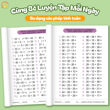 Bộ Sách Toán Cộng Trừ 5-6 tuổi – Phạm vi 10-20-50-100, Học tại nhà, Chuẩn lớp 1, Bán chạy 2.025 – Giá 30.000đ 4