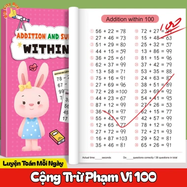 Bộ Sách Toán Cộng Trừ 5-6 tuổi – Phạm vi 10-20-50-100, Học tại nhà, Chuẩn lớp 1, Bán chạy 2.025 – Giá 30.000đ 7