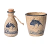 Bộ sake Nhật Bản gốm sứ 5 món: vang, chia, ấm nóng, cốc rượu Giá 149.151 VND 9