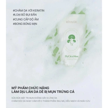 Bộ Sản Phẩm Chăm Sóc Da Dầu Mụn Elravie HyCicaMue - Giảm Mụn Kiểm Soát Dầu Dưỡng ẩm Giá Ưu Đãi 1.499.000 VND