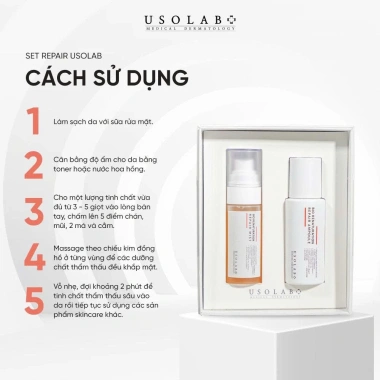 Bộ Sản Phẩm Phục Hồi Da Usolab Set Repair Ampoule và Repair Mist - Dưỡng ẩm, Trẻ Hóa Da, Giá Ưu Đãi 946k 5