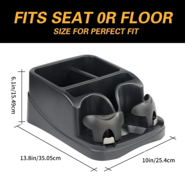 Bộ sắp xếp bảng điều khiển ô tô - 2 giá đỡ cốc điều chỉnh, giữ an toàn ghế & sàn xe tải 2