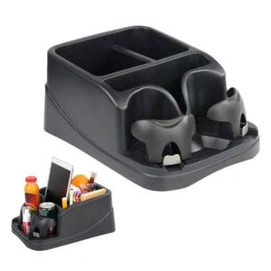 Bộ sắp xếp bảng điều khiển ô tô - 2 giá đỡ cốc điều chỉnh, giữ an toàn ghế & sàn xe tải 9