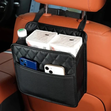 Bộ sắp xếp ghế sau ô tô đa chức năng, túi rác da, thùng rác SUV MPV – 59.000₫ 2