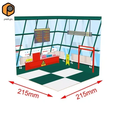 Bộ sắp xếp màn hình nền tỷ lệ 1/12 - Diorama nhân vật hành động, đồ chơi cảnh xe, giảm giá 22% chỉ 96.250₫