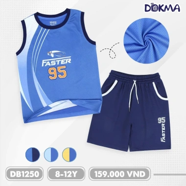 Bộ Sát Nách Ba Lỗ Bé Trai 7-12 tuổi 25-42kg Thể Thao Dokma DB1.558 DB2.072 DB1.250 DB2.627 189.000₫ 6