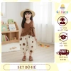 Bộ Sát Nách, Quần Ống Rộng Chấm Bi và Mũ - Chất Liệu Mềm Mịn, Giá Ưu Đãi 207k