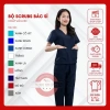 Bộ scrubs bác sĩ cổ tim màu xanh - đồng phục kỹ thuật viên, điều dưỡng, spa, vải lon co giãn, giảm giá từ 187k xuống 143.9k