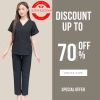 Bộ scrubs bác sĩ cổ tim màu xanh - đồng phục kỹ thuật viên, điều dưỡng, spa, vải lon co giãn, giảm giá từ 187k xuống 143.9k 7