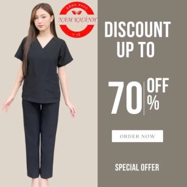 Bộ scrubs bác sĩ cổ tim màu xanh - đồng phục kỹ thuật viên, điều dưỡng, spa, vải lon co giãn, giảm giá từ 187k xuống 143.9k 7 Bộ scrubs bác sĩ cổ tim màu xanh - đồng phục kỹ thuật viên, điều dưỡng, spa, vải lon co giãn, giảm giá từ 187k xuống 143.9k 7