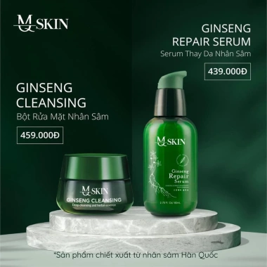Bộ Serum + BB Tái Tạo Da + Bột Rửa Mặt Nhân Sâm MQ Skin - Giá chỉ 330.000đ, giảm 22%