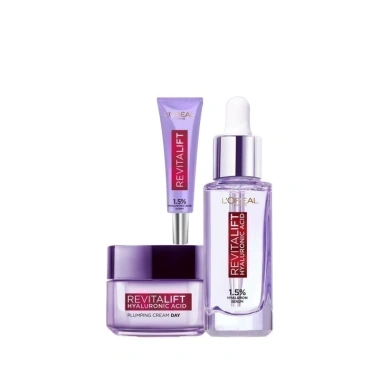 Bộ Serum Cấp Ẩm Sáng Da + Kem Dưỡng Revitalift Hyaluronic Acid - Siêu ẩm giảm nếp nhăn, giá 406.000 VND 3 Bộ Serum Cấp Ẩm Sáng Da + Kem Dưỡng Revitalift Hyaluronic Acid - Siêu ẩm giảm nếp nhăn, giá 406.000 VND 3