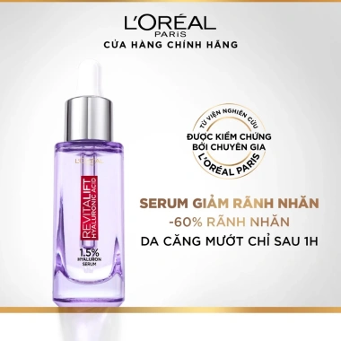 Bộ Serum Cấp Ẩm Sáng Da + Kem Dưỡng Revitalift Hyaluronic Acid - Siêu ẩm giảm nếp nhăn, giá 406.000 VND 4 Bộ Serum Cấp Ẩm Sáng Da + Kem Dưỡng Revitalift Hyaluronic Acid - Siêu ẩm giảm nếp nhăn, giá 406.000 VND 4