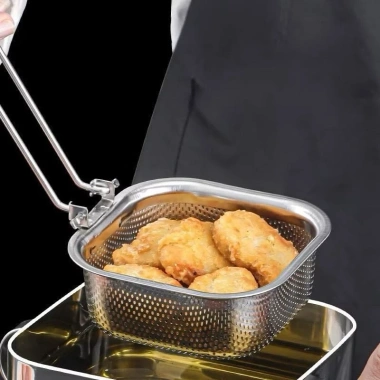 Bộ sét 2 vợt lẩu nhúng mì - Muôi cài nồi lọc vớt thực phẩm, giá 34.000₫, an toàn 7
