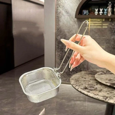 Bộ sét 2 vợt lẩu nhúng mì - Muôi cài nồi lọc vớt thực phẩm, giá 34.000₫, an toàn 9