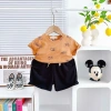 Bộ Set Áo Tay Cộc Quần Túi In Hình Dễ Thương Cotton Mềm Mịn Co Giãn Giá 84k 10
