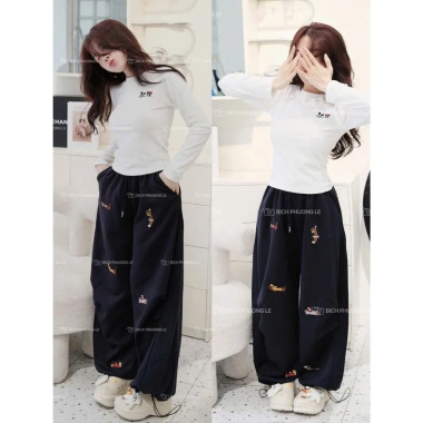 Bộ Set Nữ Hoạt Hình Đồ Bộ Dễ Thương, Thoáng Mát, Mặc Đi Chơi, Ở Nhà Đều Xinh - Giá 362.500đ Giảm 79.750đ