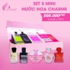 Bộ Set Nước Hoa Charme Mini 5 chai 10ml - Hương thơm quyến rũ, Giá ưu đãi 250.000 VND 5