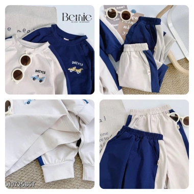 Bộ Set Thu Đông Dài Tay Bé Trai Bernie DRIVER - Chất Liệu Cao Cấp, Mềm Mại, Giá Ưu Đãi 272.600₫ 5