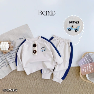 Bộ Set Thu Đông Dài Tay Bé Trai Bernie DRIVER - Chất Liệu Cao Cấp, Mềm Mại, Giá Ưu Đãi 272.600₫ 9