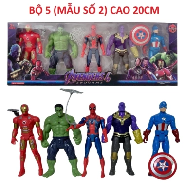 Bộ siêu nhân mô hình đa năng ABS cao cấp: biệt đội anh hùng, khớp xoay, giá 89.000₫