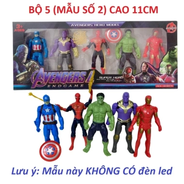 Bộ siêu nhân mô hình đa năng ABS cao cấp: biệt đội anh hùng, khớp xoay, giá 89.000₫