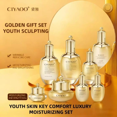 Bộ Skincare 7 Món Mạ Vàng CIYAOO x Cosmax Korea - Dưỡng Ẩm, Săn Chắc, Trẻ Hóa Da, Quà Tặng Sang Trọng 699.000 VND