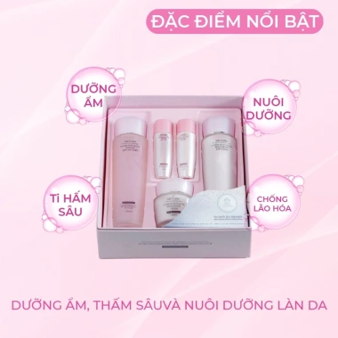 Bộ Skincare Trắng Da Dưỡng Ẩm 5in1 3W CLINIC Hàn Quốc Hoa Hồng Full Sezi, Giá chỉ 570.000₫ 4