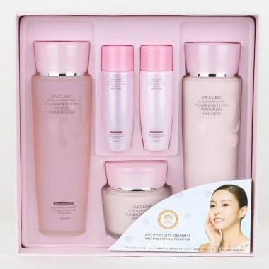 Bộ Skincare Trắng Da Dưỡng Ẩm 5in1 3W CLINIC Hàn Quốc Hoa Hồng Full Sezi, Giá chỉ 570.000₫ 7