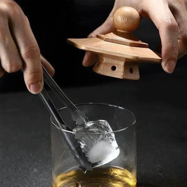 Bộ Smoker Kit 6 hương vị cocktail Máy hút thuốc gỗ phụ kiện bar quà tặng Bourbon sinh nhật không butan