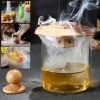 Bộ Smoker Kit 6 hương vị cocktail Máy hút thuốc gỗ phụ kiện bar quà tặng Bourbon sinh nhật không butan 6
